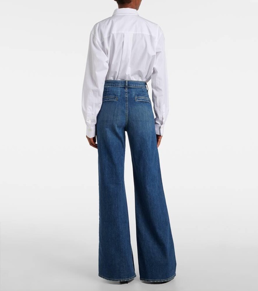 Anna mid-rise flared jeans