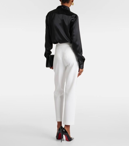 Renzo mid-rise cropped slim pants