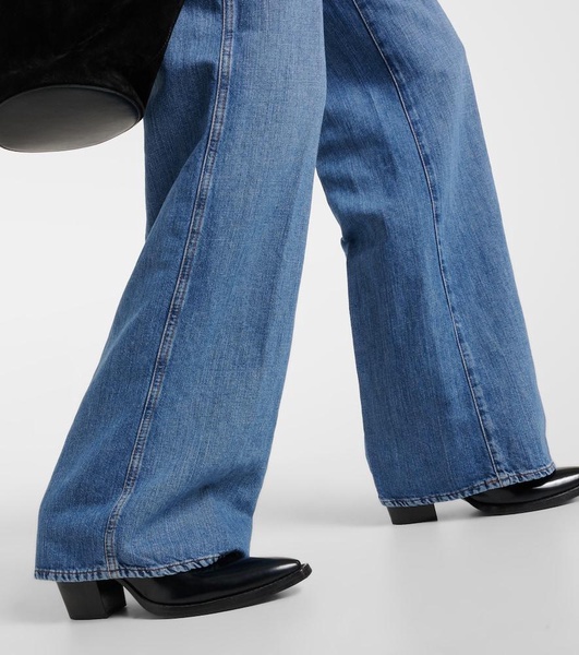 High-rise flared jeans