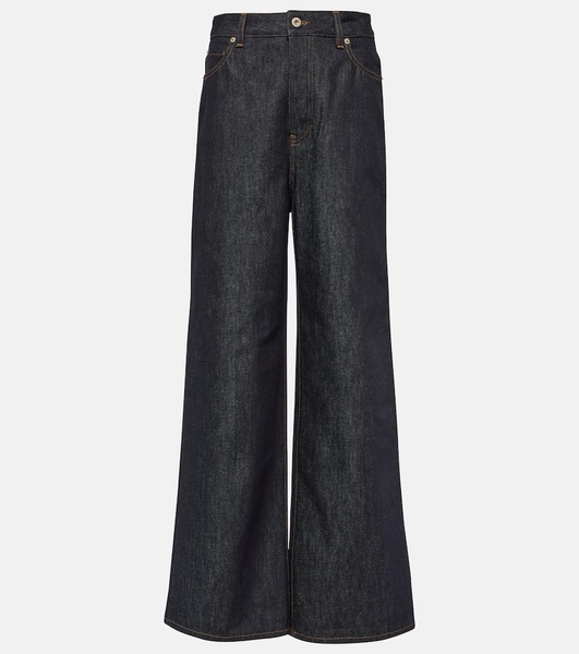 High-rise wide-leg jeans