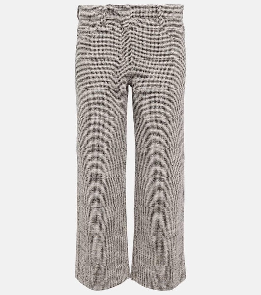 Lira cropped cotton-blend pants