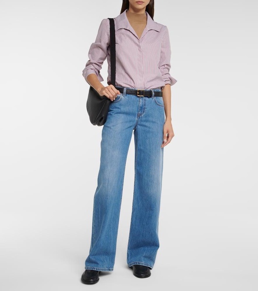 Eglitta mid-rise wide-leg jeans