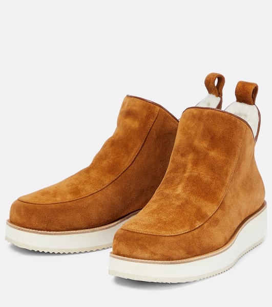 Harry shearling-lined suede ankle boots