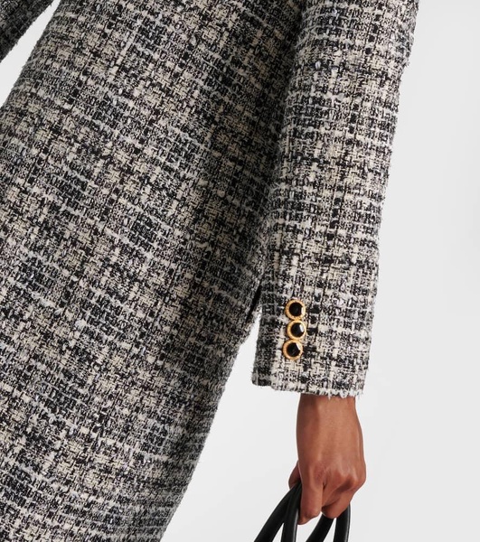 Lurex® tweed coat