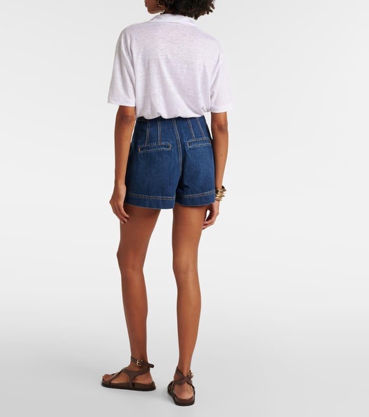 Jaffe high-rise denim shorts