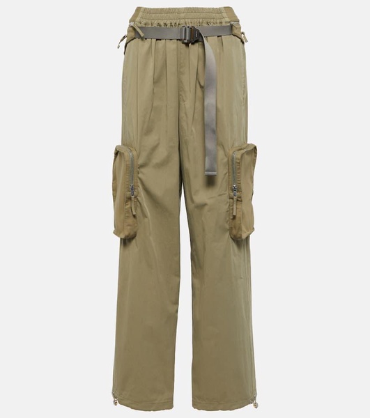 Cotton-blend cargo pants