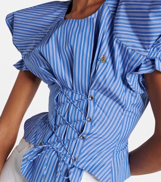 Kate striped cotton top