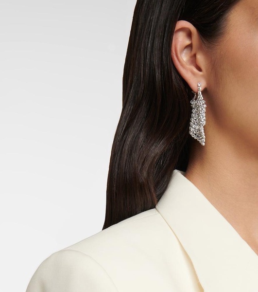 G Mesh crystal-embellished earrings