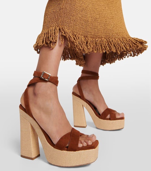 Gaia 140 suede platform sandals