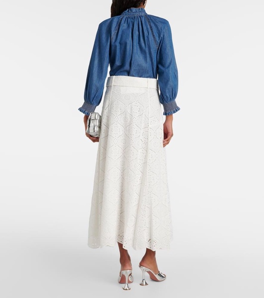 Vintry broderie anglaise maxi skirt