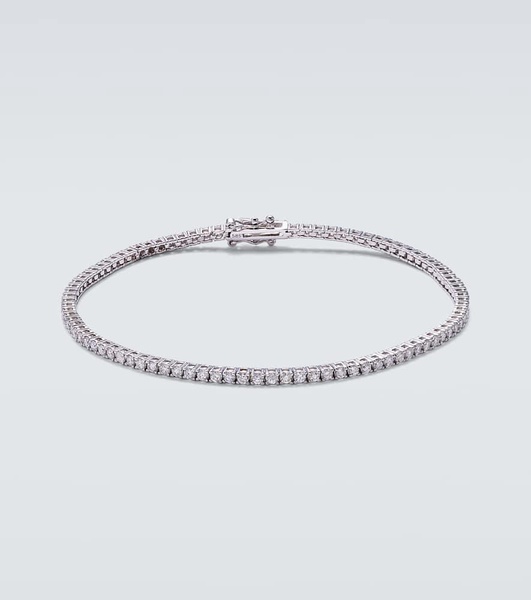 14kt white gold tennis bracelet with diamonds