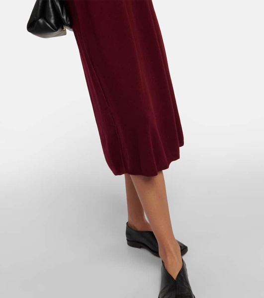 Dolly strapless cashmere midi dress