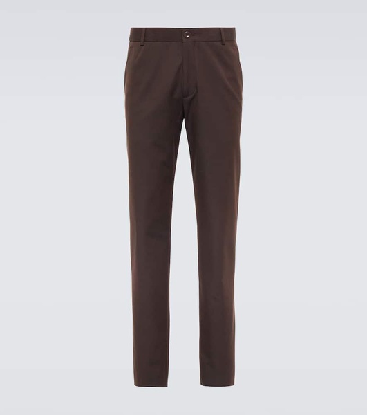 Cotton and wool chinos