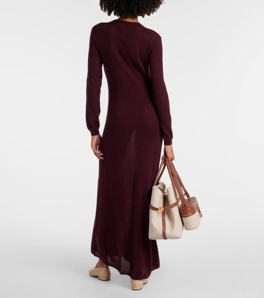 Camino cashmere and silk maxi dress