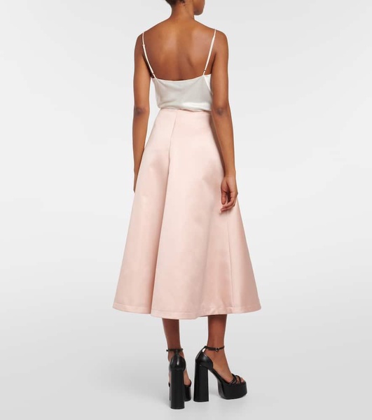 Varda satin midi skirt