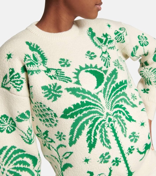 Explosion of Nature jacquard sweater