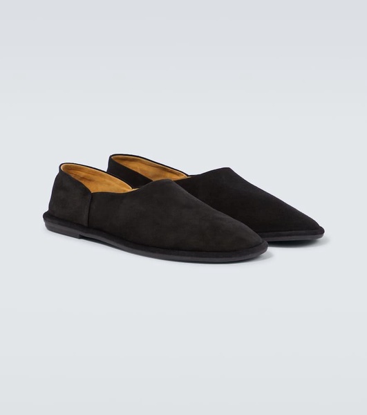 Canal suede slip-on shoes