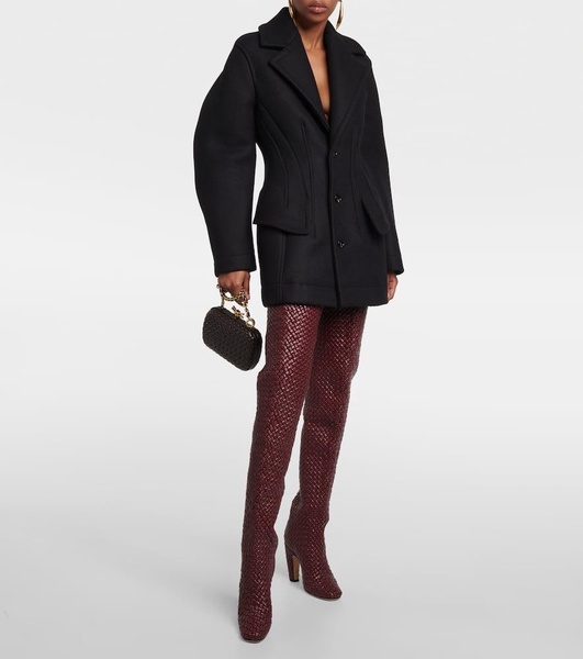 Canalazzo leather over-the-knee boots