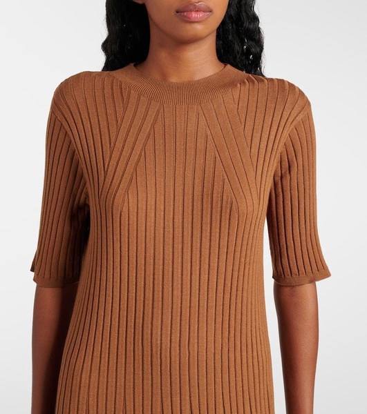 Maeve ribbed-knit midi dress