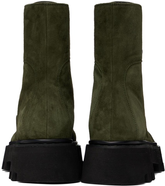 Khaki Pearlogy Combat Boots