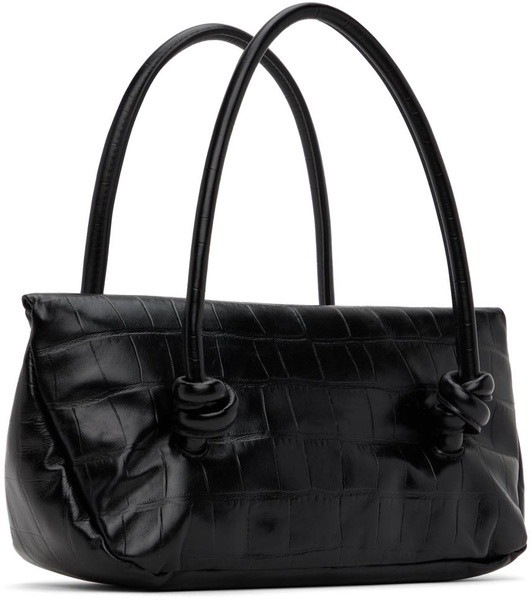 Black Knot Top Handle Bag