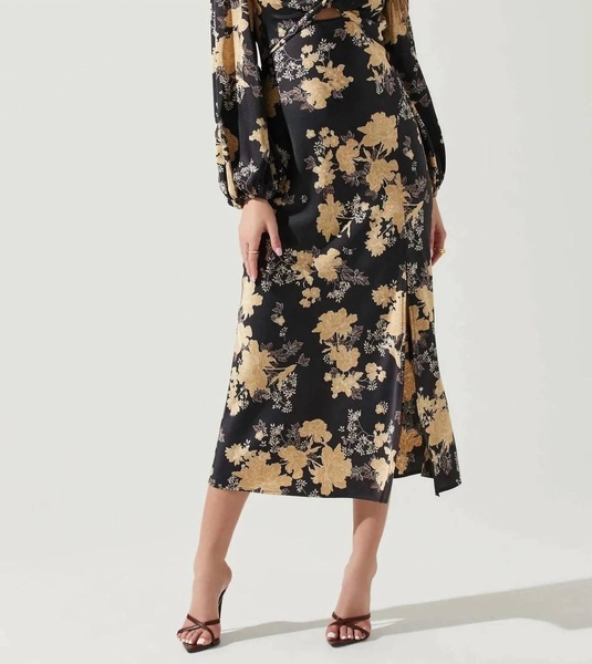 suzy floral dress in black