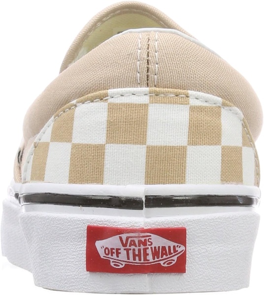 Vans Unisex Adults' Classic Slip on Trainers, Beige ((Checkerboard) Frappe/True White Qco), 4.5 UK 37 EU