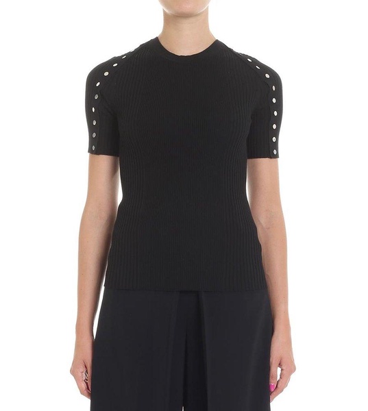 Alexander Wang Embellished Ribbed Top