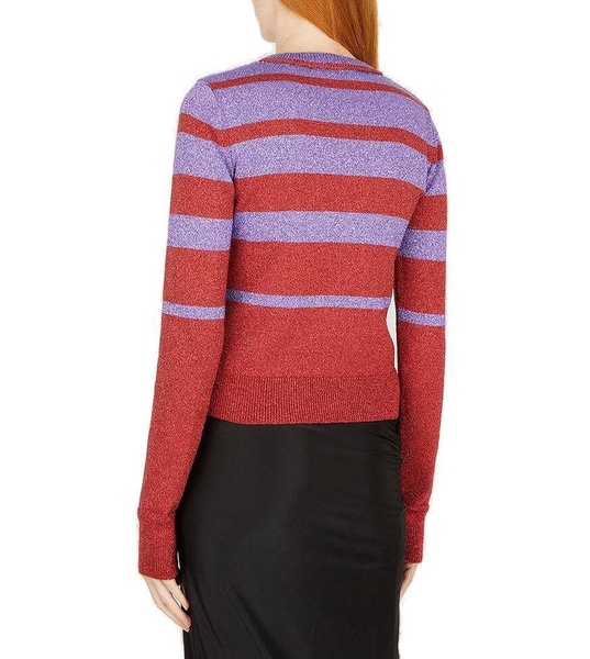 Paco Rabanne Metallic Striped Knitted Sweater