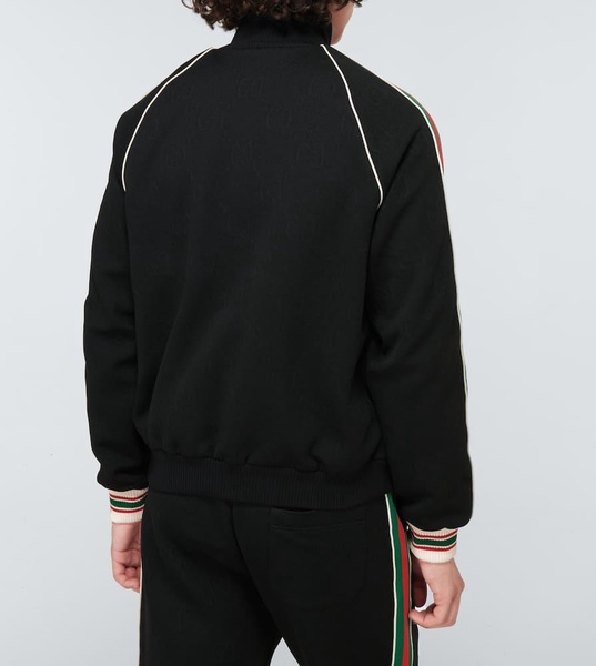 GG jacquard jersey zip jacket