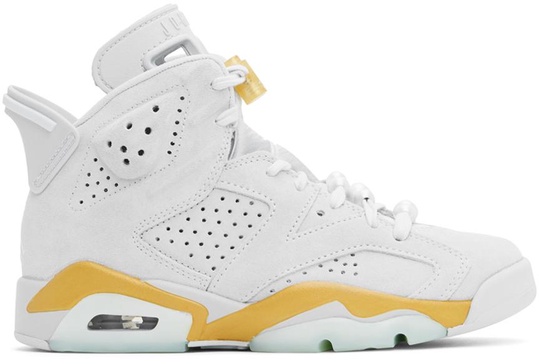 Gray Air Jordan 6 Retro 'Pearl' Sneakers