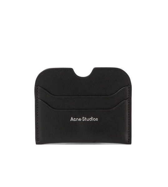 Acne Studios Logo Detailed Open Top Cardholder