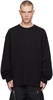 Black Oversized Long Sleeve T-Shirt