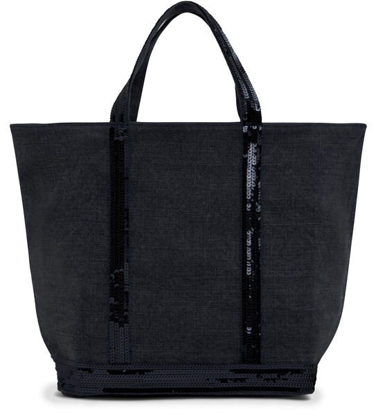 Linen M cabas tote