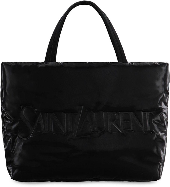 Saint Laurent Man Black Nappa Leather Saint Laurent Shopping Bag