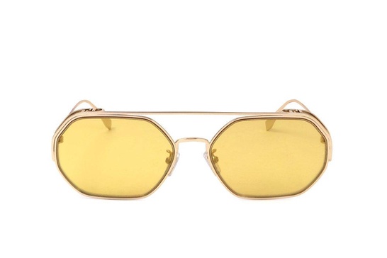 Fendi Eyewear Geometric Frame Sunglasses