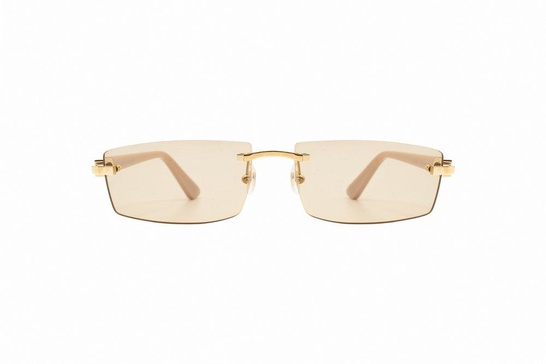 Cartier Rectangle Frame Sunglasses