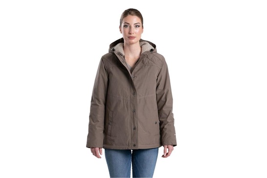 Women's Softstone Micro-Duck Hooded Coat