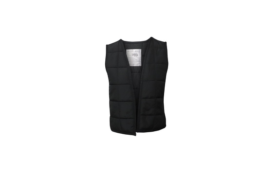 quilted vest in black polyester