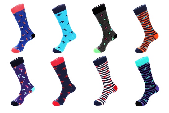 8 pair combo pack socks