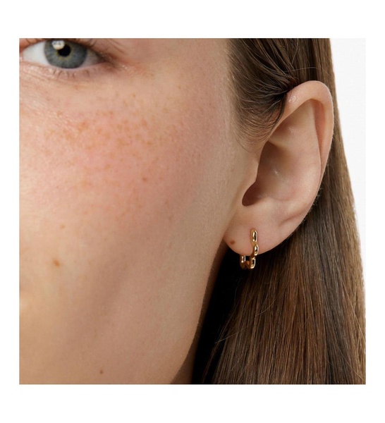 Gold Hoop Earrings - Onda Mini