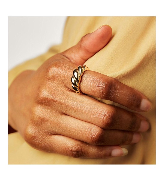 Gold Twist Ring - Rope Bold