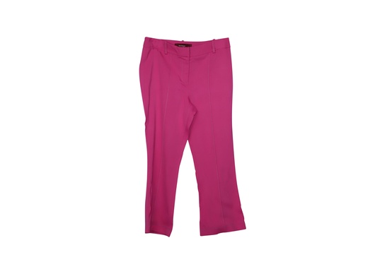 danit flared cropped tailored trousers in pink viscose