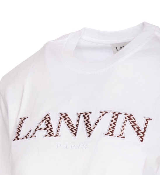 Cropped Logo Lanvin Paris T-shirt