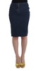 Cavalli Women Dark  Corduroy Pencil Skirt