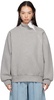 Gray Zipped Sweatshirt