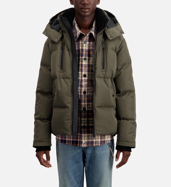 hooded puffer jacket