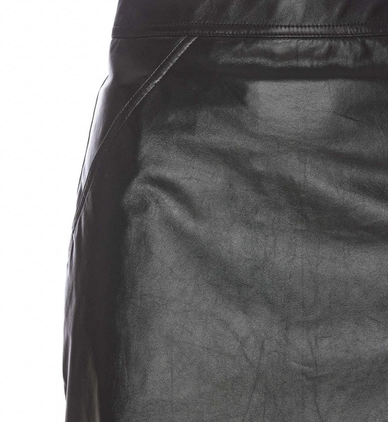 Bally High-Waisted Mini Leather Skirt