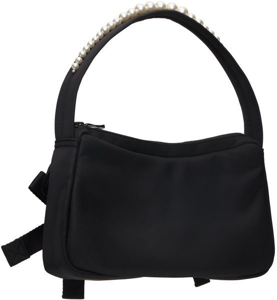 Black Utility Bow Pocket Pochette Bag