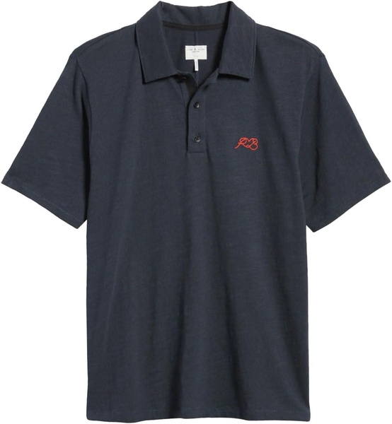 love rb classic flame polo shirt salute blue